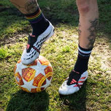 Load image into Gallery viewer, NEW - Pride Crew Socks (White &amp; Navy)
