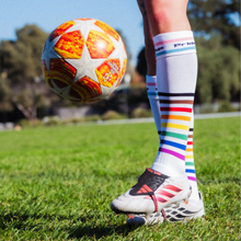 Load image into Gallery viewer, Progress Pride Socks - White