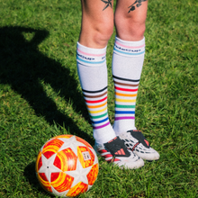Load image into Gallery viewer, Progress Pride Socks - White